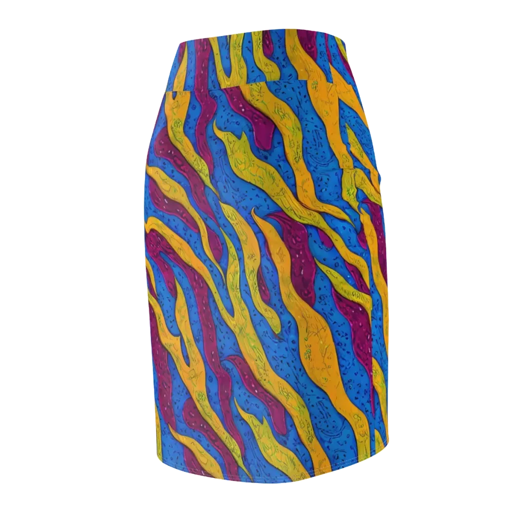 Luminous Snare on Pencil Skirt — Back Side