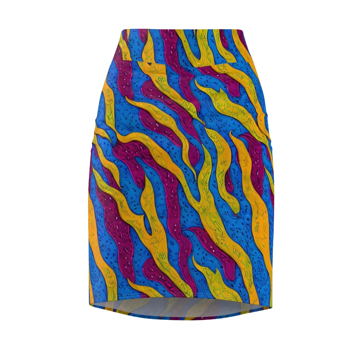 Luminous Snare on Pencil Skirt — Front