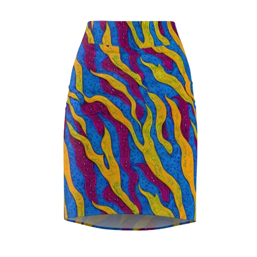 Luminous Snare on a Pencil Skirt