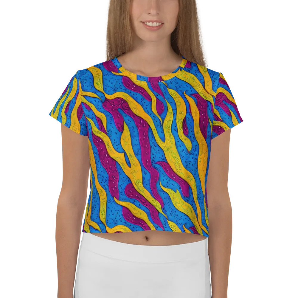 Luminous Snare on Crop Tee — Front
