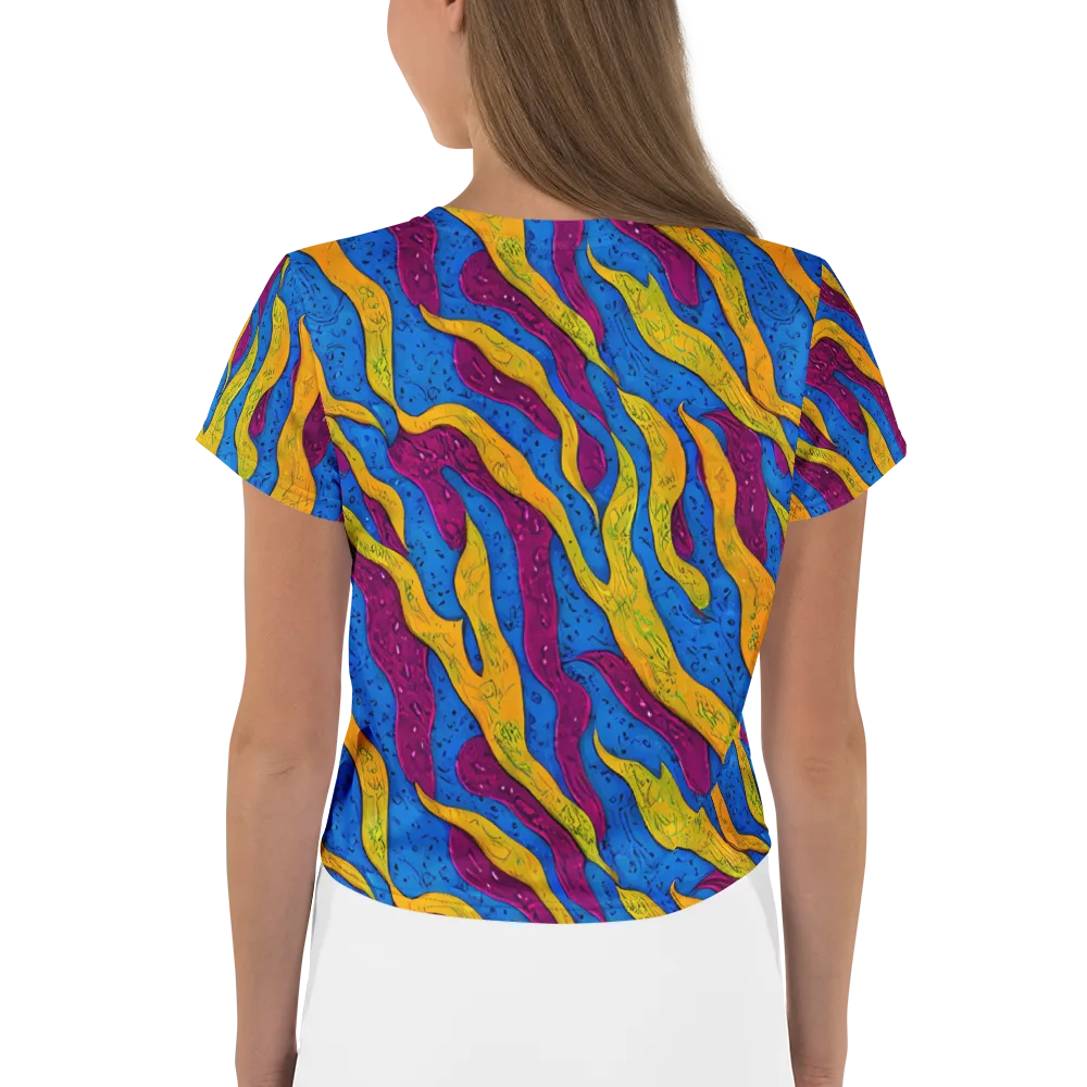 Luminous Snare on Crop Tee — Back