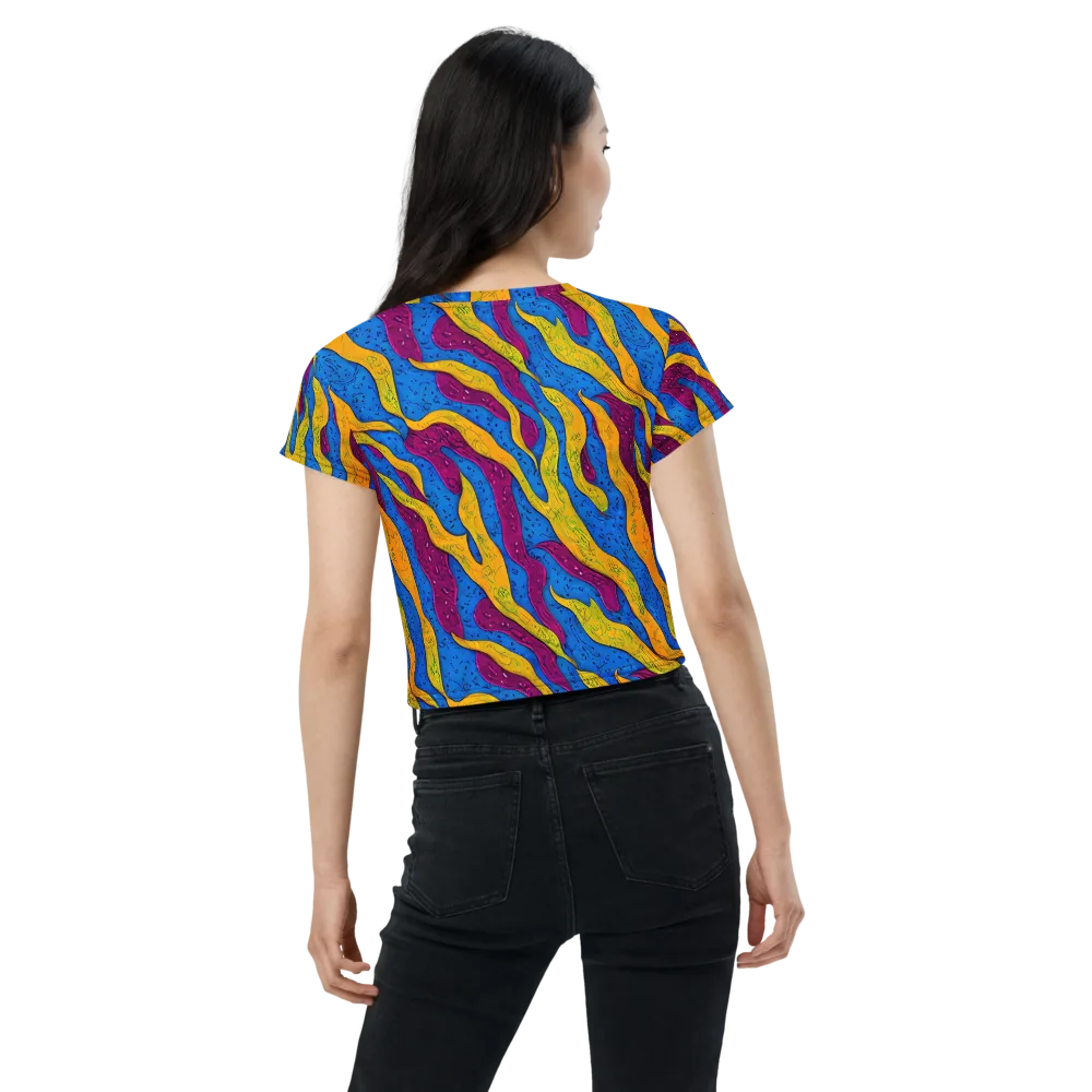 Luminous Snare on Crop Tee — Back