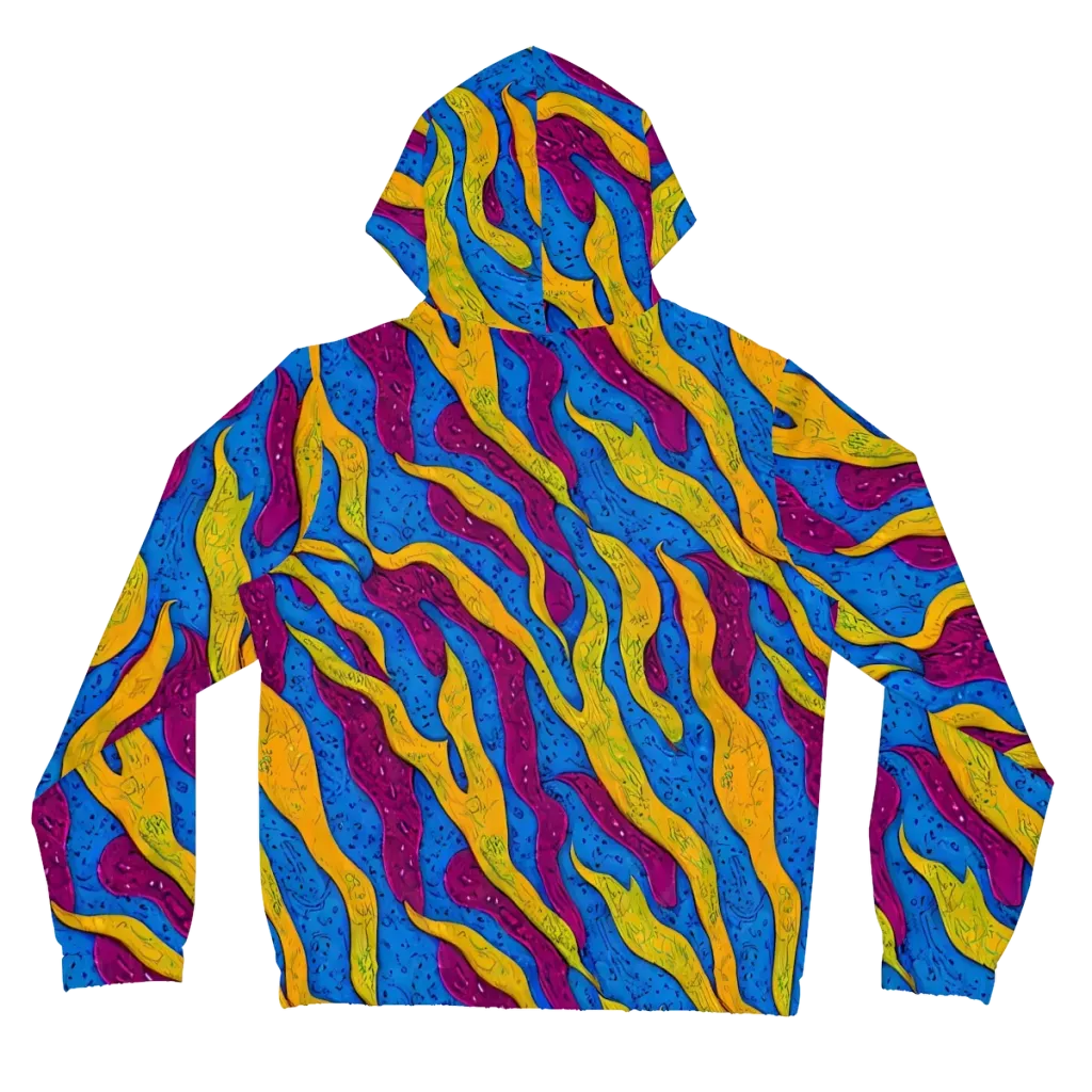 Luminous Snare on Women's Full-Zip Hoodie — Back