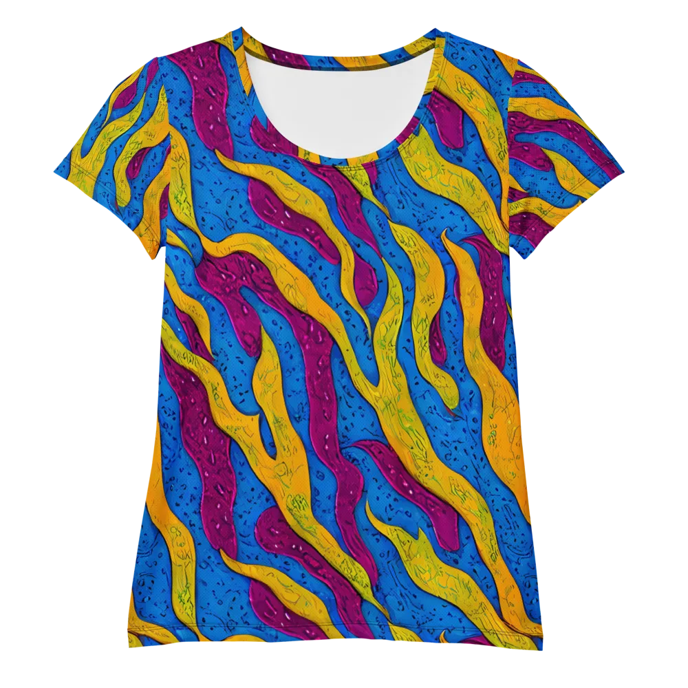 Luminous Snare on Women's Athletic T-Shirt — Front