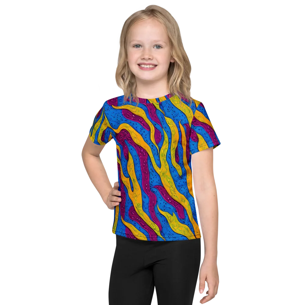 Luminous Snare on Kids Crew Neck T-Shirt — Front