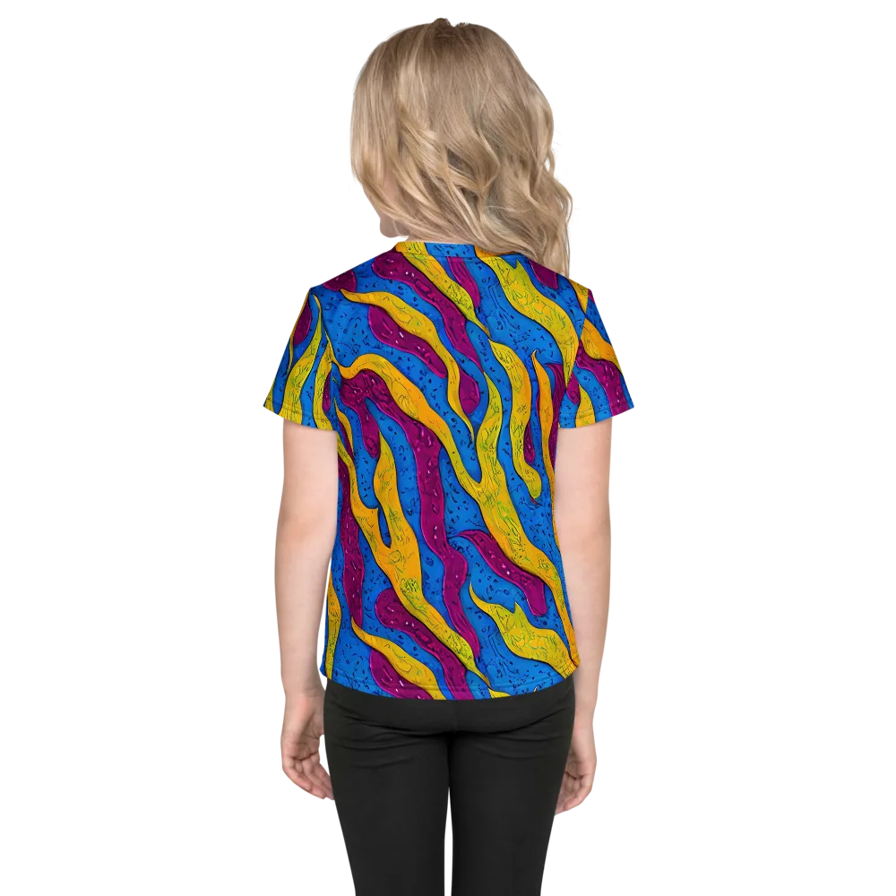 Luminous Snare on Kids Crew Neck T-Shirt — Back