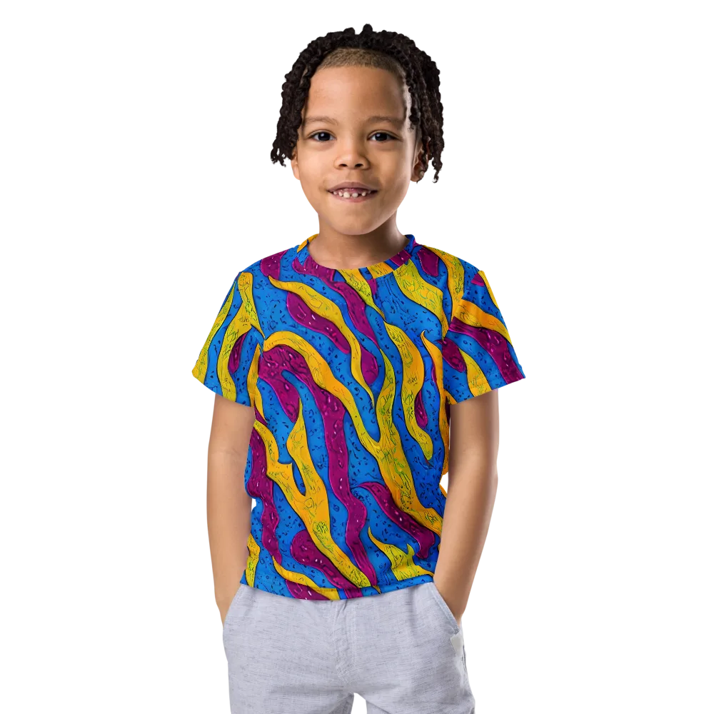Luminous Snare on Kids Crew Neck T-Shirt — Front