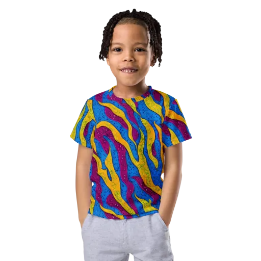 Luminous Snare on a Kids Crew Neck T-Shirt