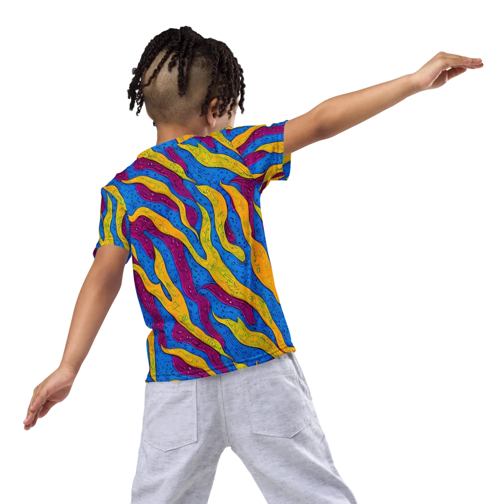 Luminous Snare on Kids Crew Neck T-Shirt — Back