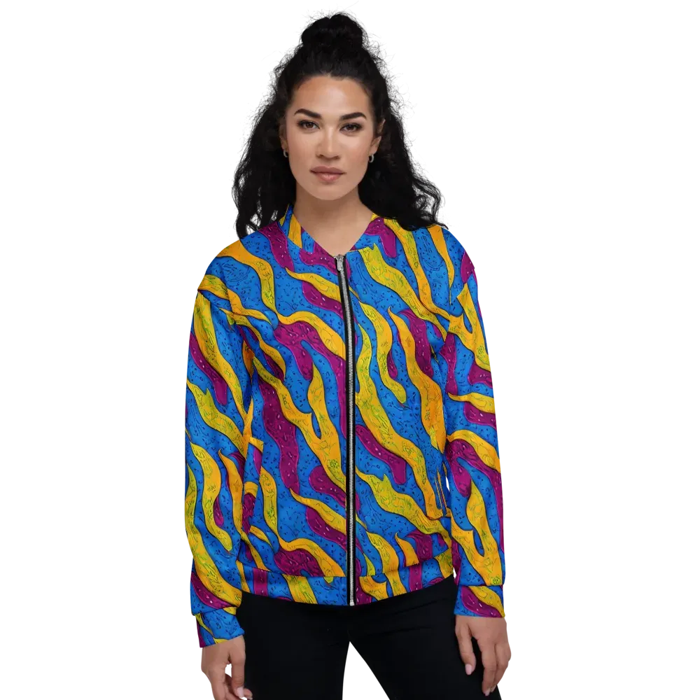 Luminous Snare on Bomber Jacket — Front