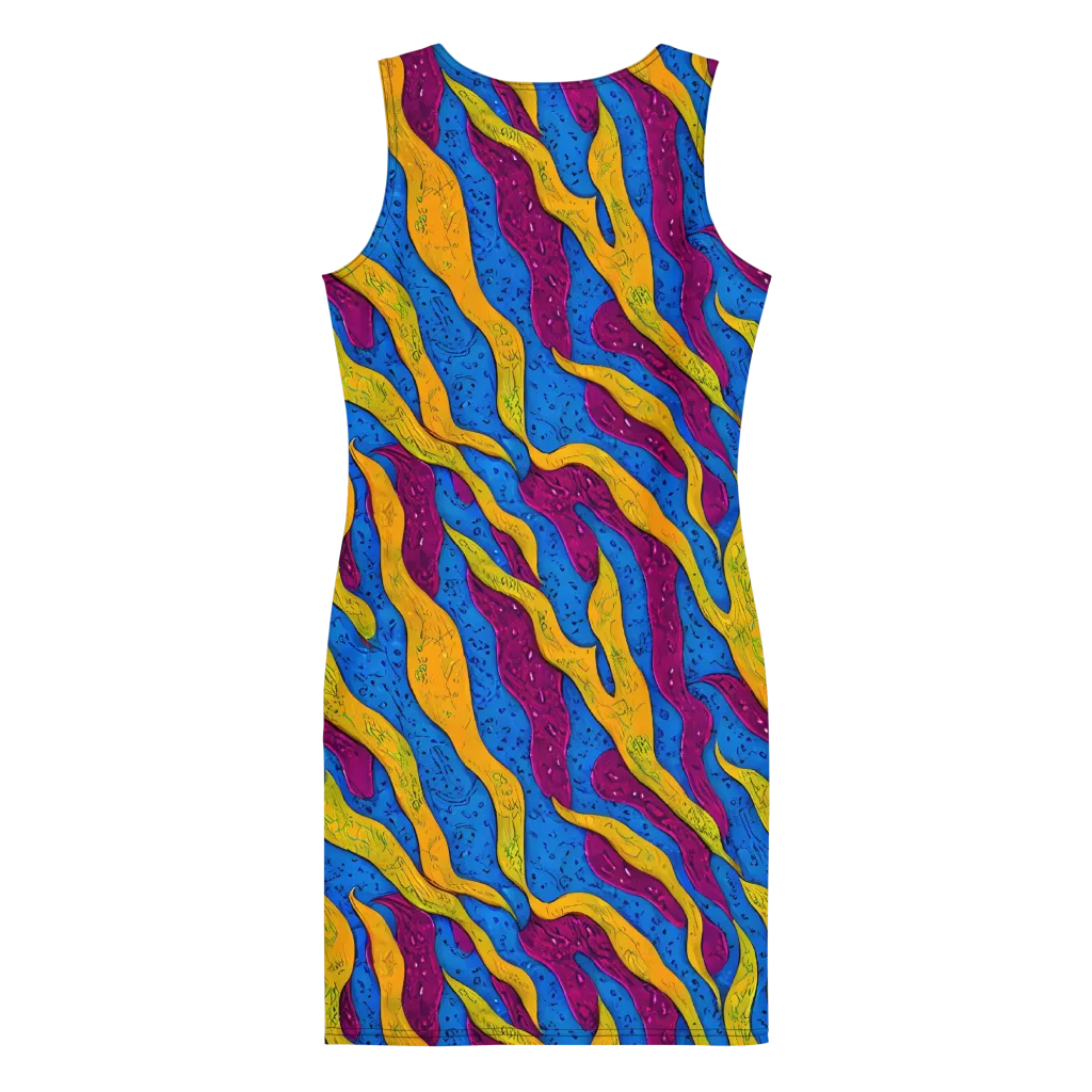 Luminous Snare on Bodycon Dress — Back