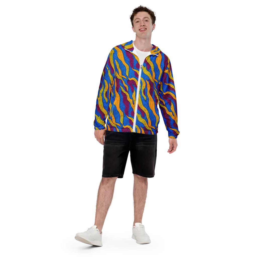 Luminous Snare on Men's Windbreaker — Front