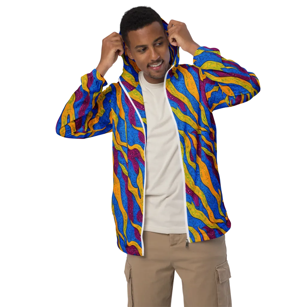 Luminous Snare on Men's Windbreaker — Front