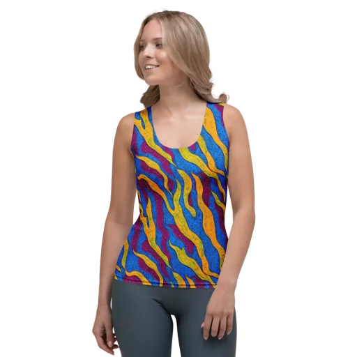 Luminous Snare on a Women's Tank Top
