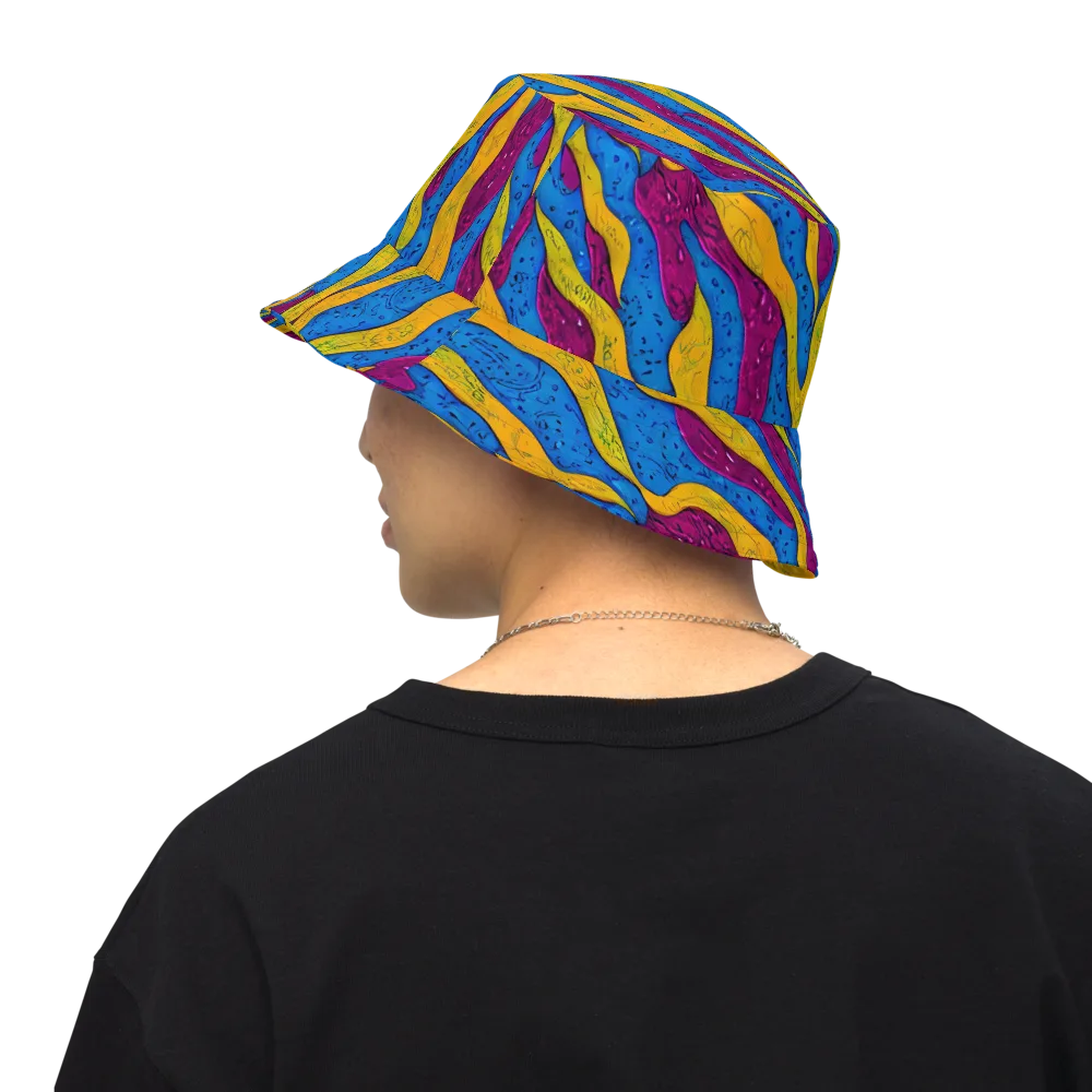 Luminous Snare on Reversible Bucket Hat — Back Inside