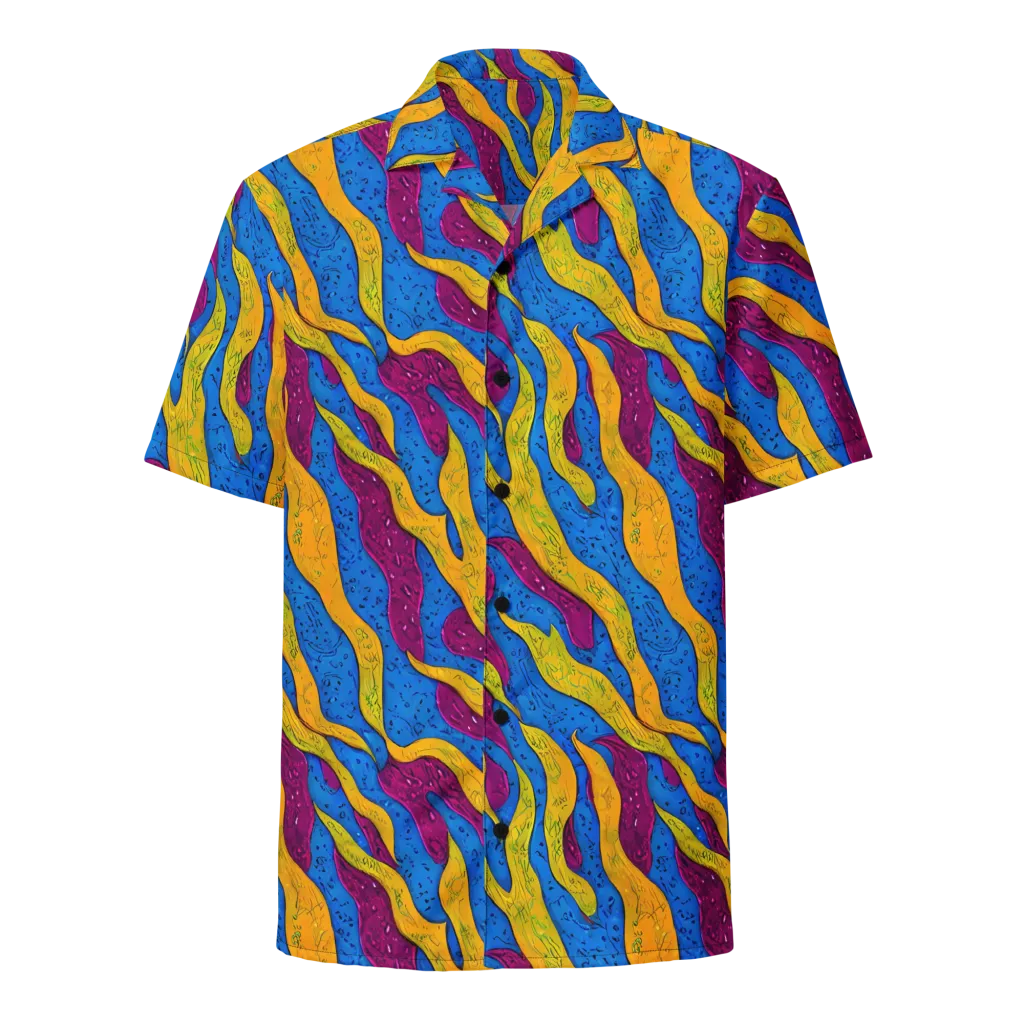 Luminous Snare on Button Shirt — Front