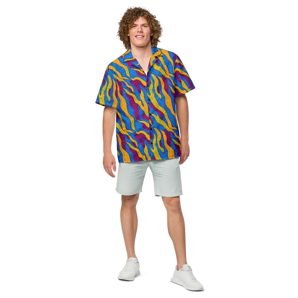 Luminous Snare on Button Shirt — Front
