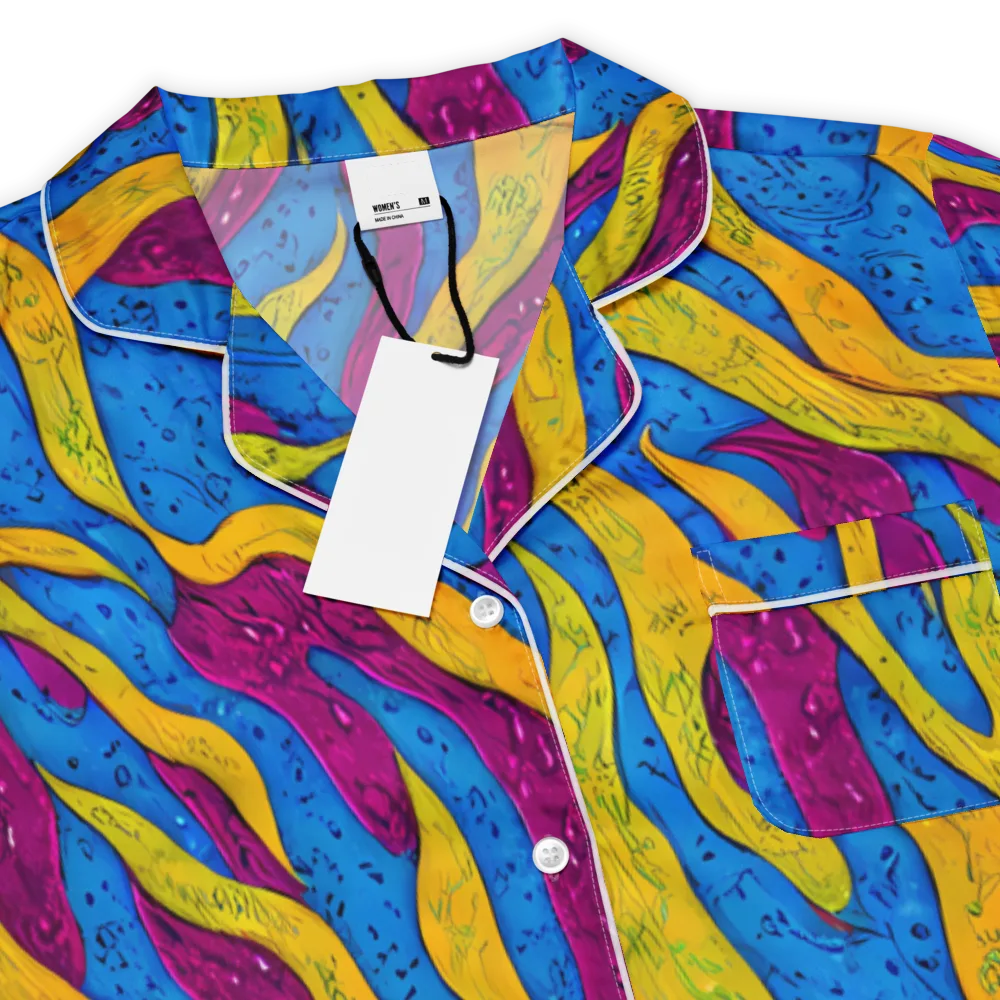 Luminous Snare on Women's Short Sleeve Pajama Top — Product details