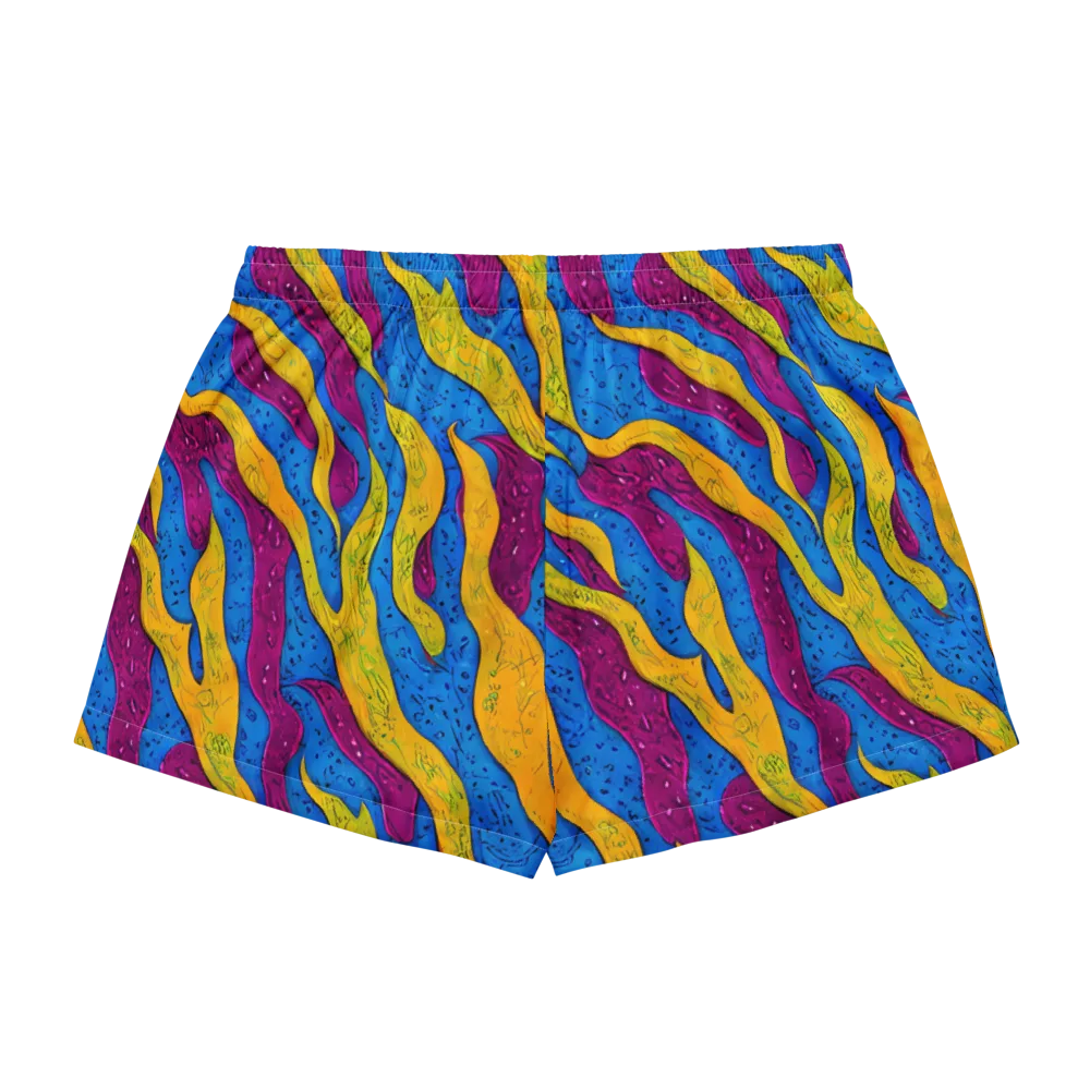 Luminous Snare on Women's Pajama Shorts — Back