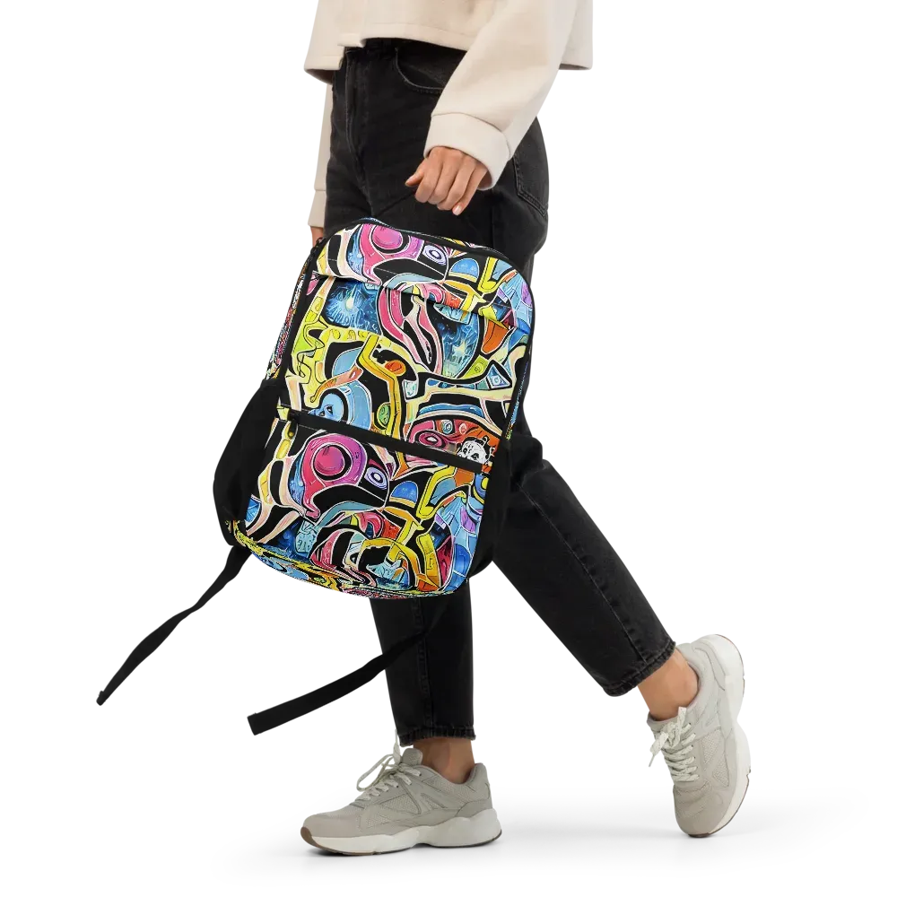 Blacklight Carnival on Utility Backpack — Front