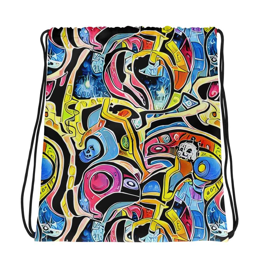 Blacklight Carnival on Drawstring Bag — Photo