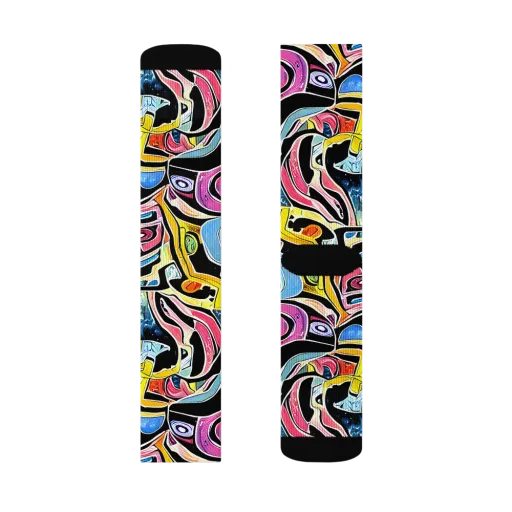 Blacklight Carnival on a Socks