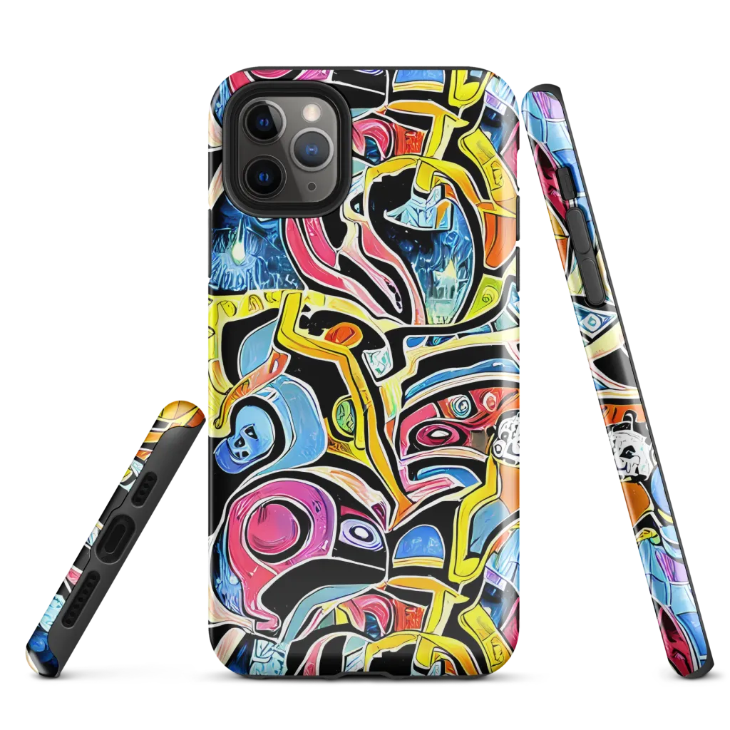 Blacklight Carnival on Tough Case for iPhone® — Front