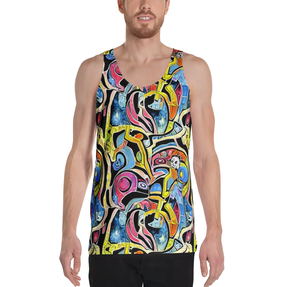 Blacklight Carnival on Men's Tank Top — Front