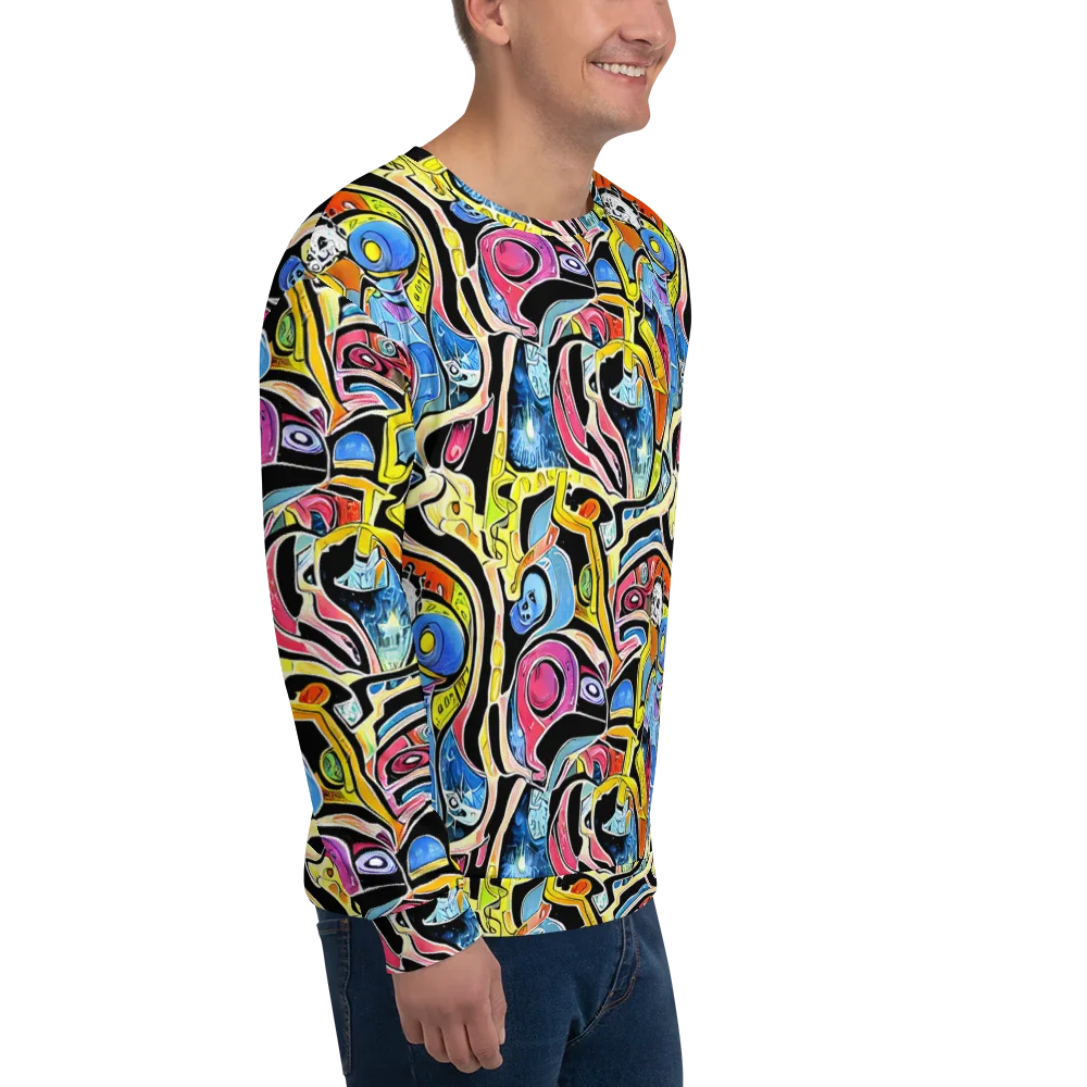 Blacklight Carnival on Sweatshirt — Right Front