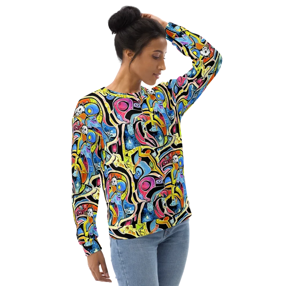 Blacklight Carnival on Sweatshirt — Right Front