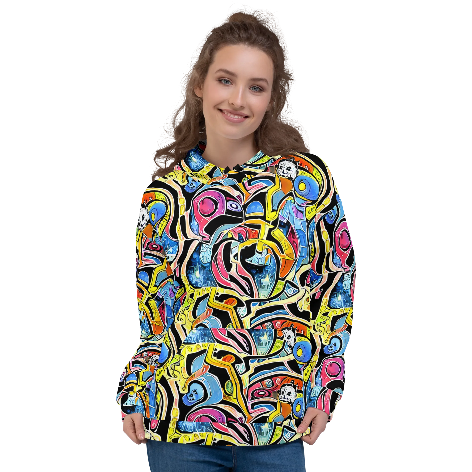 Blacklight Carnival on Hoodie — Front