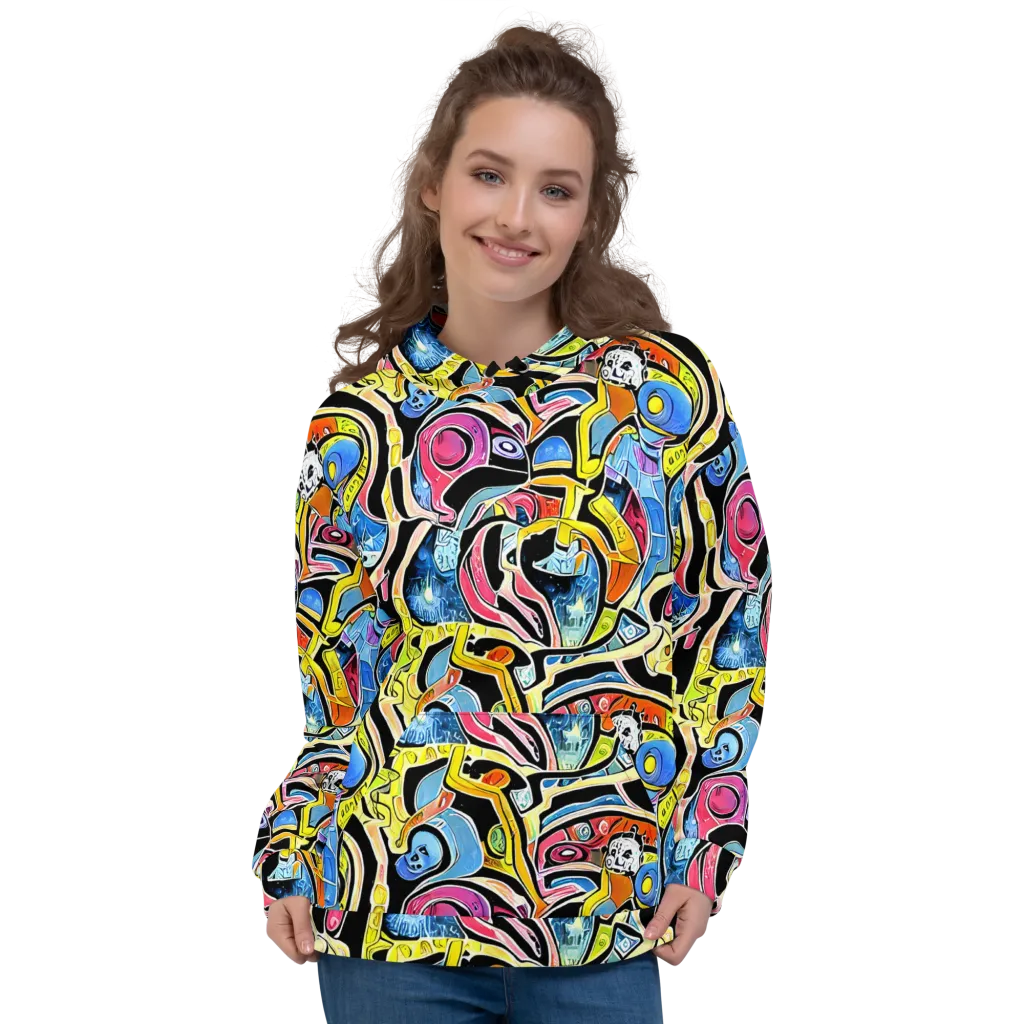 Blacklight Carnival on Hoodie — Front