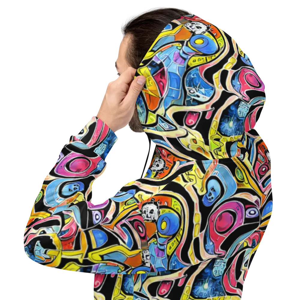 Blacklight Carnival on Hoodie — Back