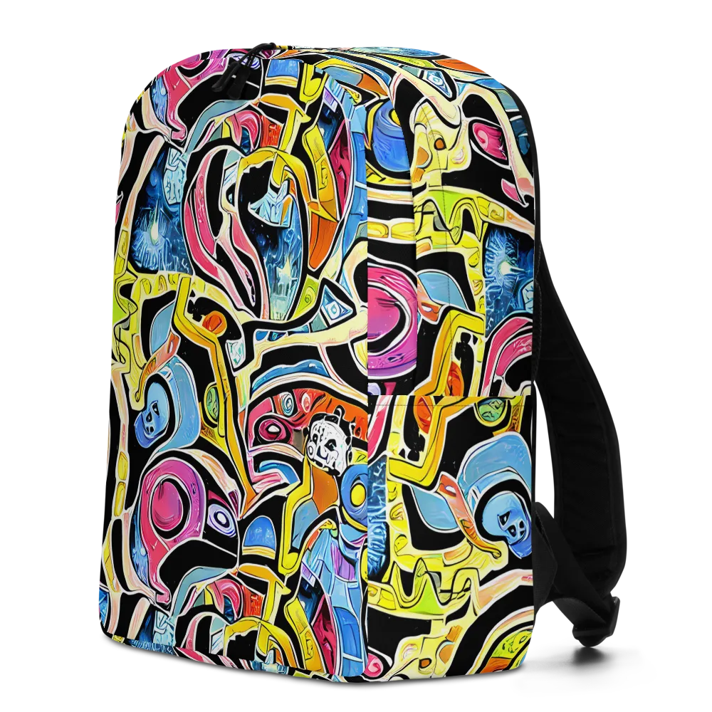 Blacklight Carnival on Minimalist Backpack — Left