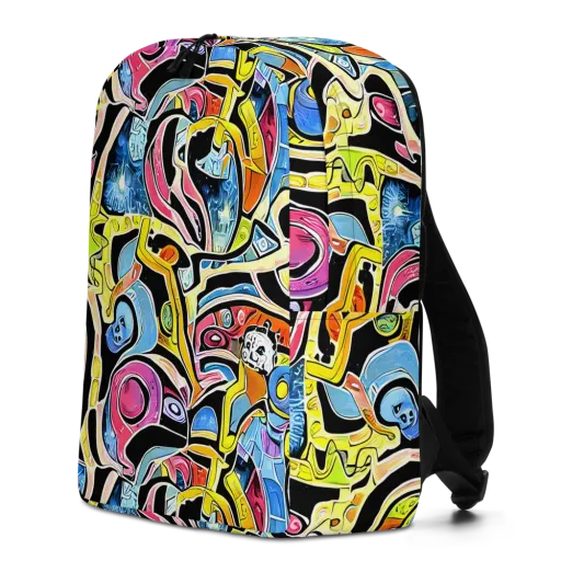 Blacklight Carnival on a Minimalist Backpack