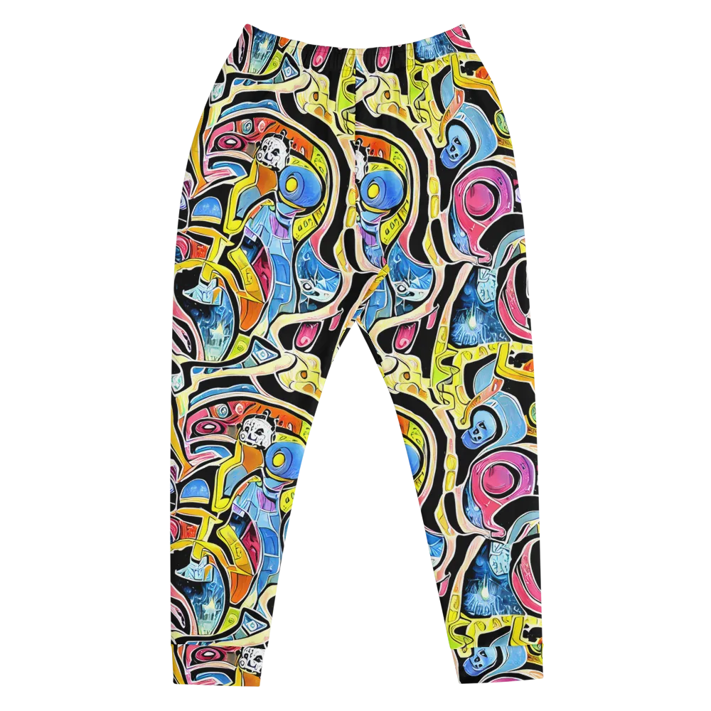Blacklight Carnival on Men's Joggers — Front