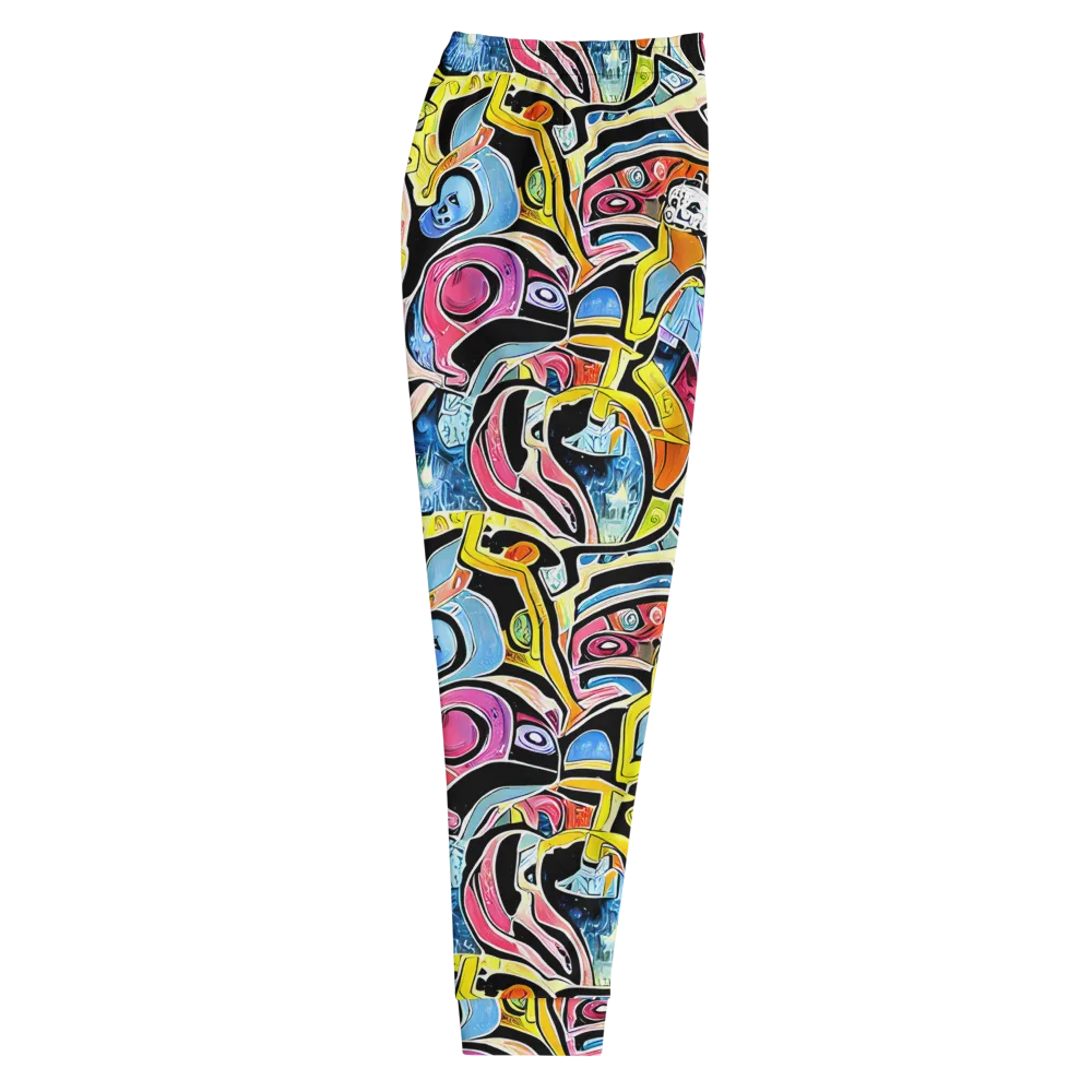 Blacklight Carnival on Men's Joggers — Right