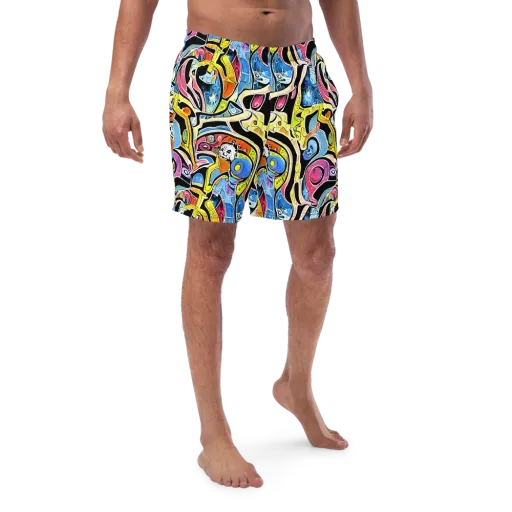 Blacklight Carnival on a Swim Trunks