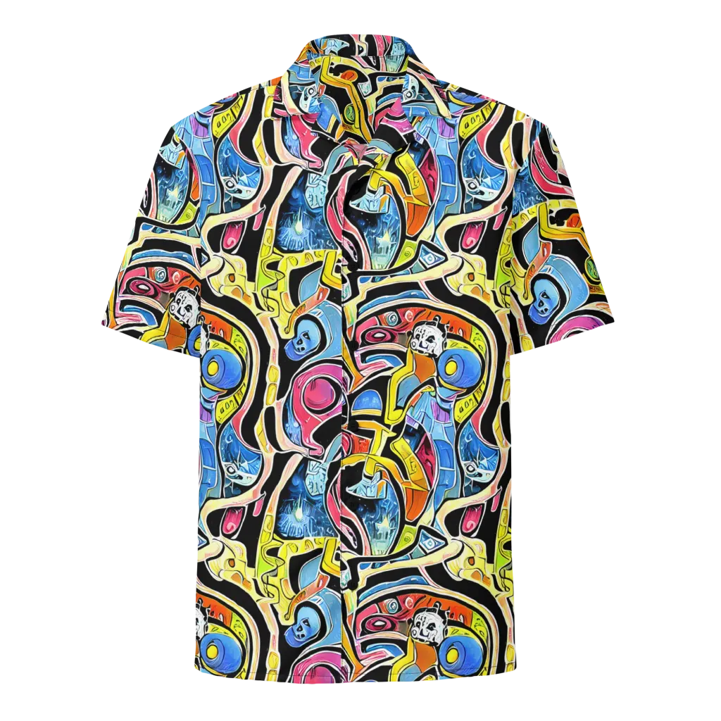 Blacklight Carnival on Button Shirt — Front