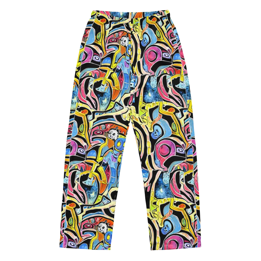 Blacklight Carnival on Women's Pajama Pants — Front