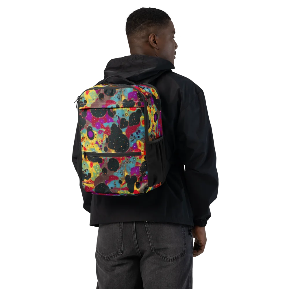 Black Hole Bonbons on Utility Backpack — Back