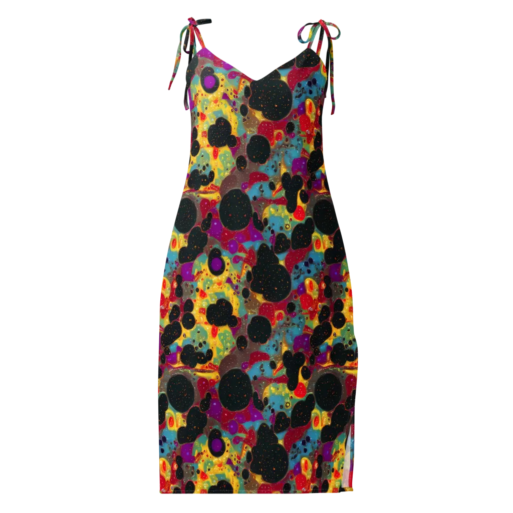 Black Hole Bonbons on Slip Dress — Front