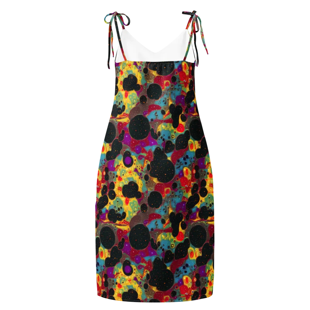 Black Hole Bonbons on Slip Dress — Back