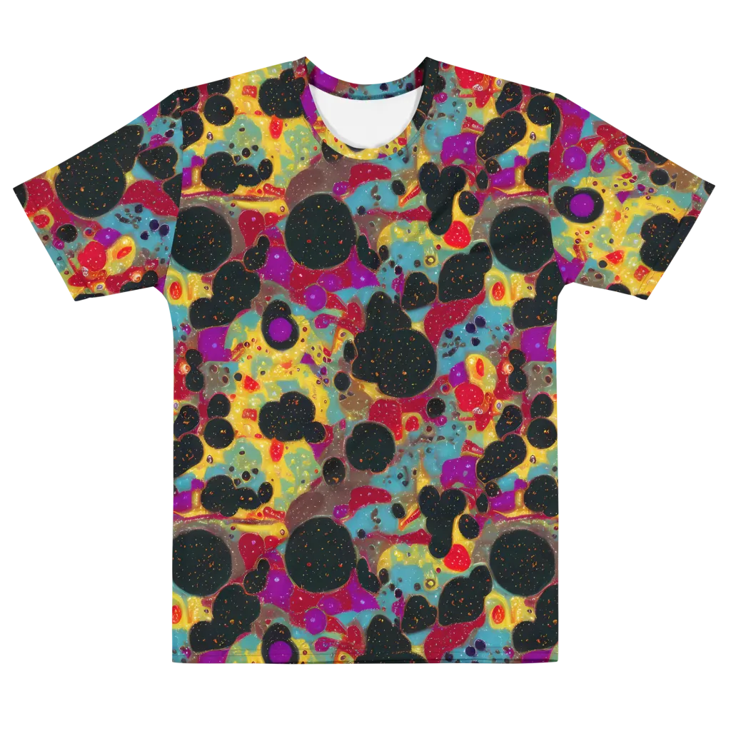 Black Hole Bonbons on Men's Cotton Crew Neck T-Shirt — Front