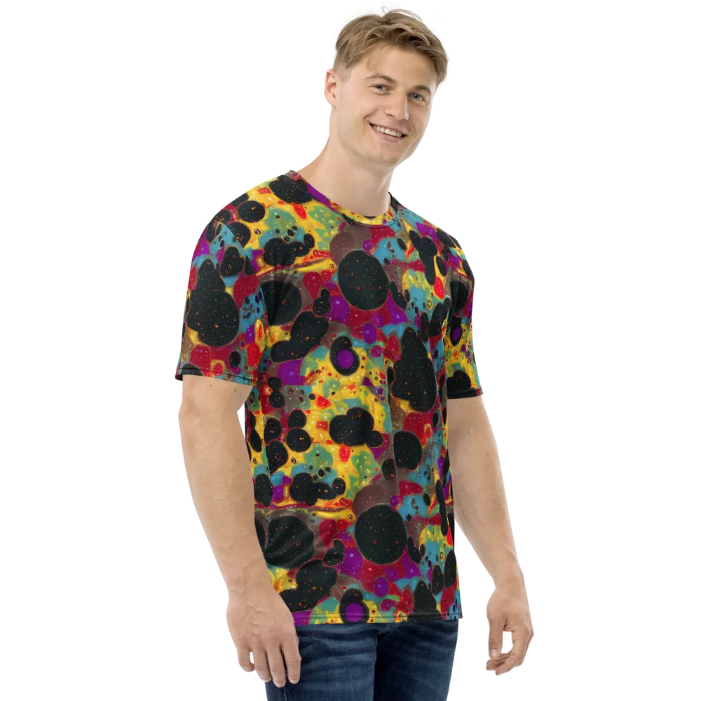 Black Hole Bonbons on Men's Crew Neck T-Shirt — Right