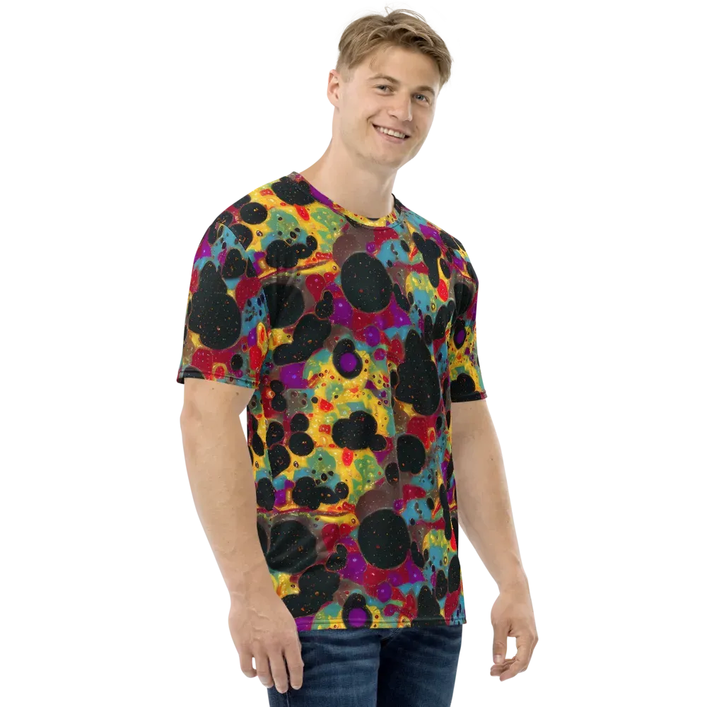 Black Hole Bonbons on Men's Crew Neck T-Shirt — Right