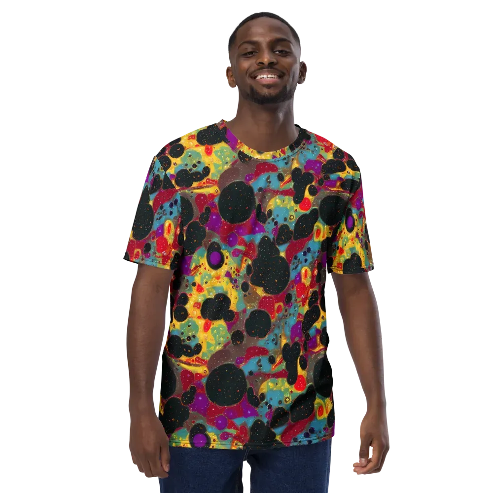Black Hole Bonbons on Men's Crew Neck T-Shirt — Front