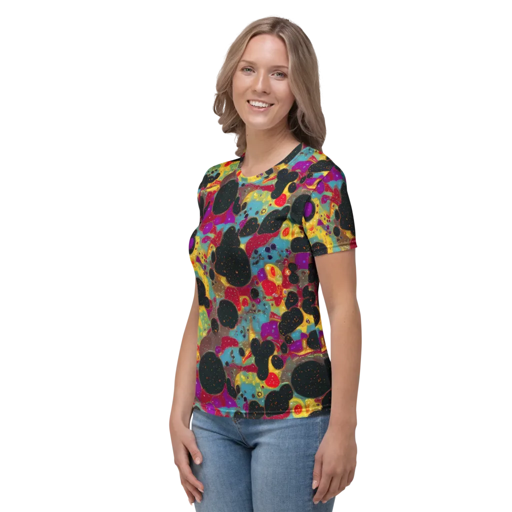 Black Hole Bonbons on Women's Crew Neck T-Shirt — Left