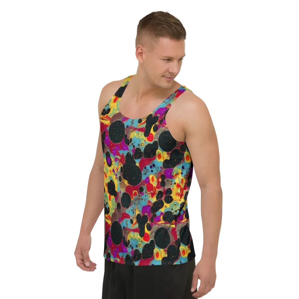 Black Hole Bonbons on Men's Tank Top — Left Front