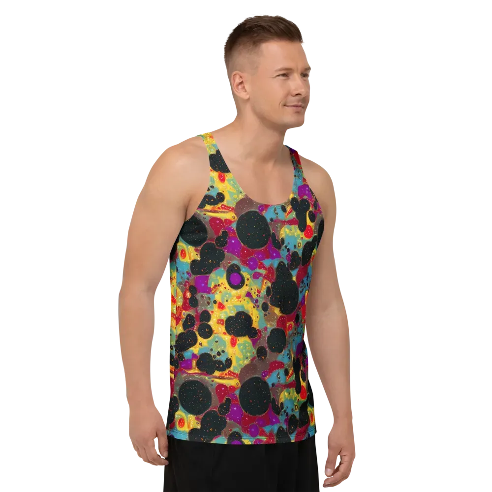 Black Hole Bonbons on Men's Tank Top — Right Front